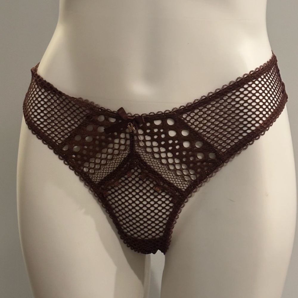 Savage X Fenty Chocolate Fishnet Panties